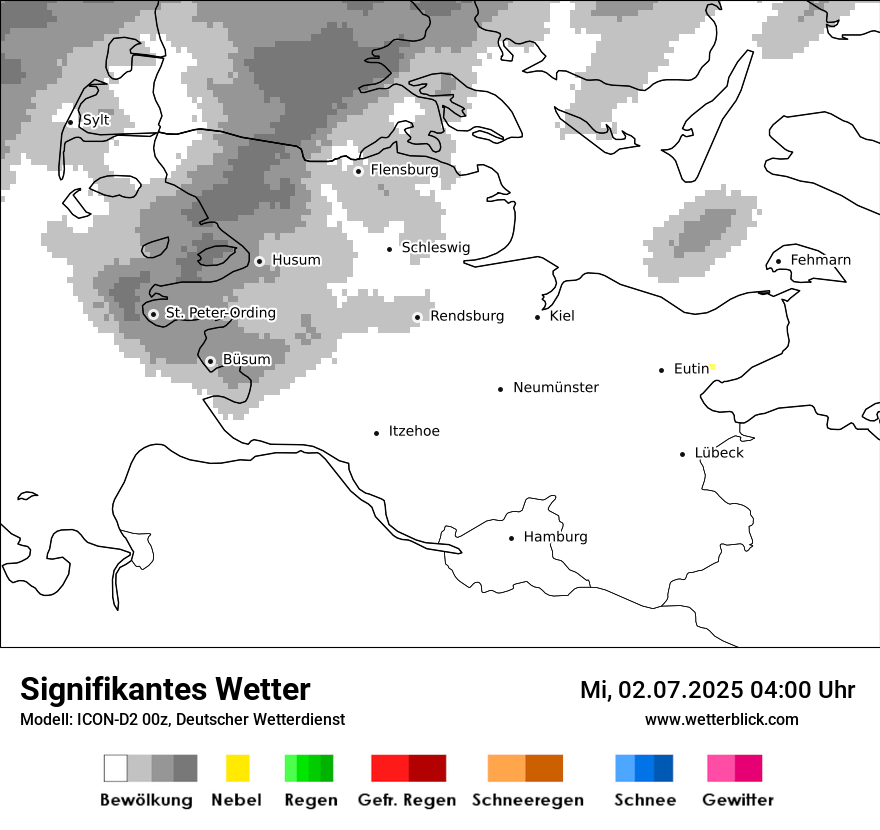 Modellkarten Signifikantes Wetter
