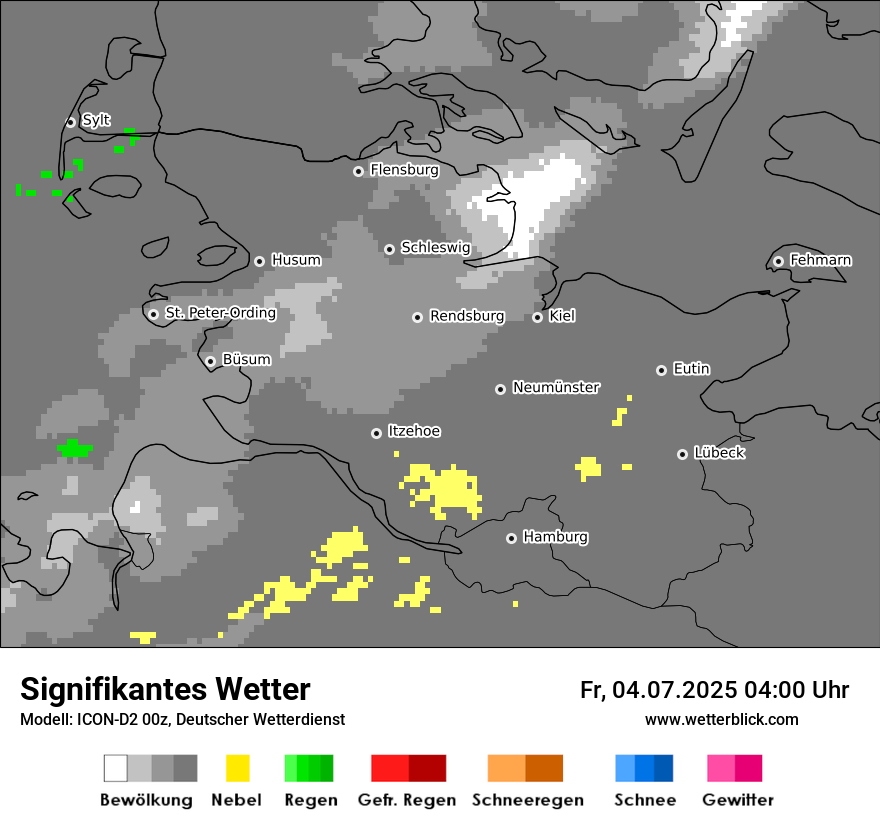 Modellkarten Signifikantes Wetter