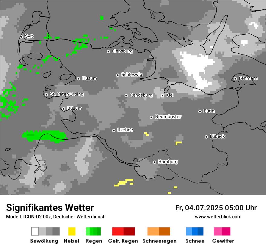 Modellkarten Signifikantes Wetter