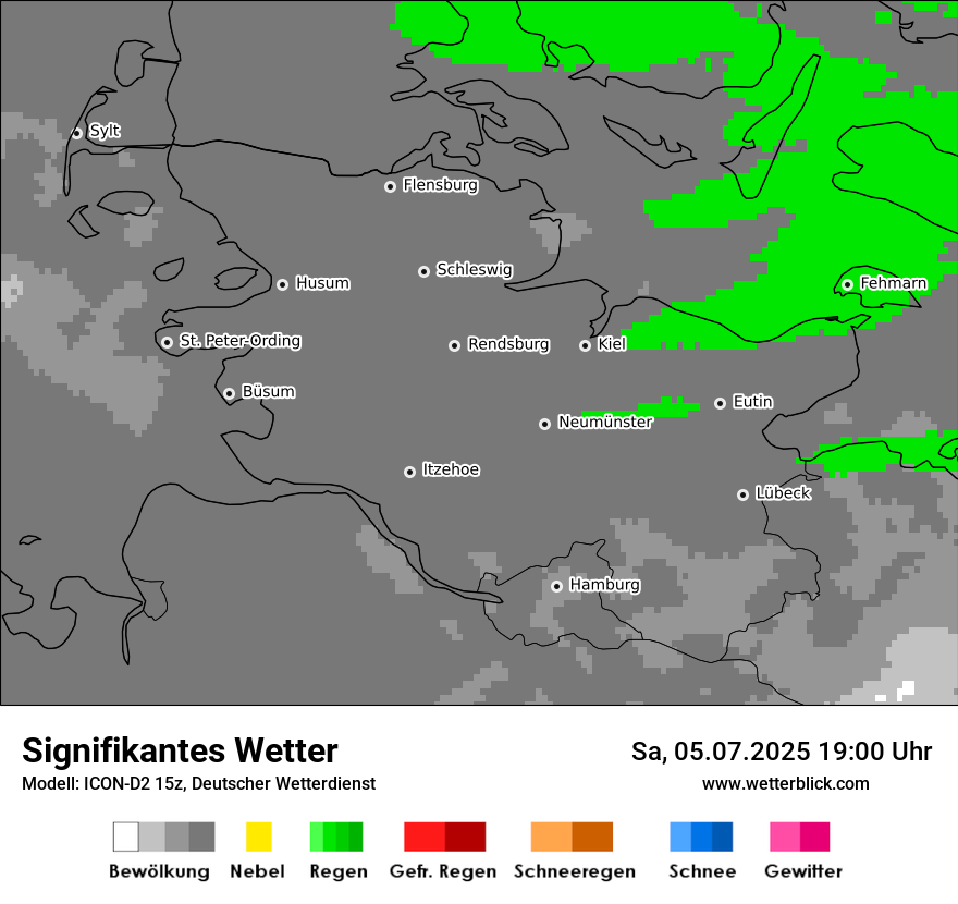 Modellkarten Signifikantes Wetter