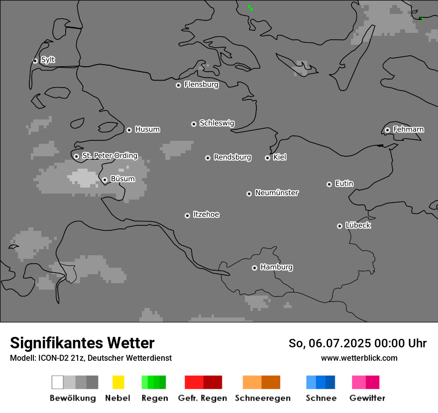 Modellkarten Signifikantes Wetter
