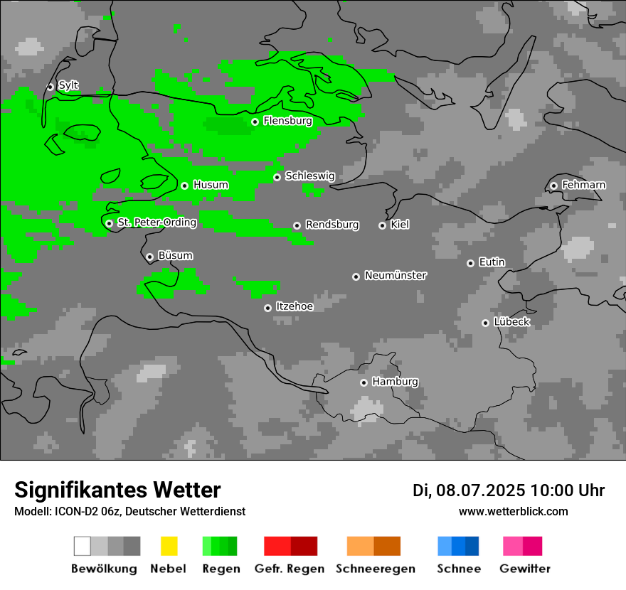 Modellkarten Signifikantes Wetter