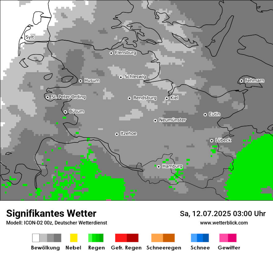 Modellkarten Signifikantes Wetter