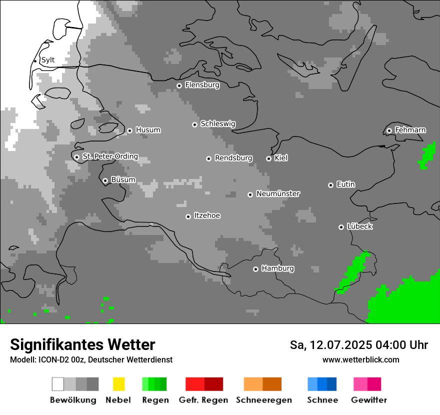 Modellkarten Signifikantes Wetter