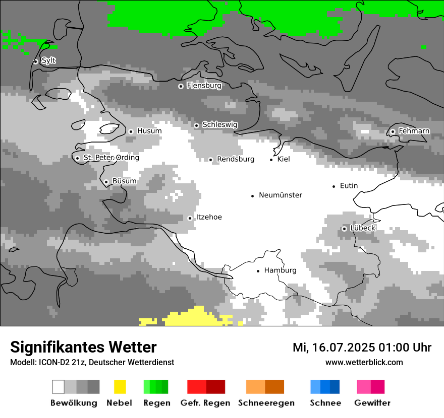 Modellkarten Signifikantes Wetter