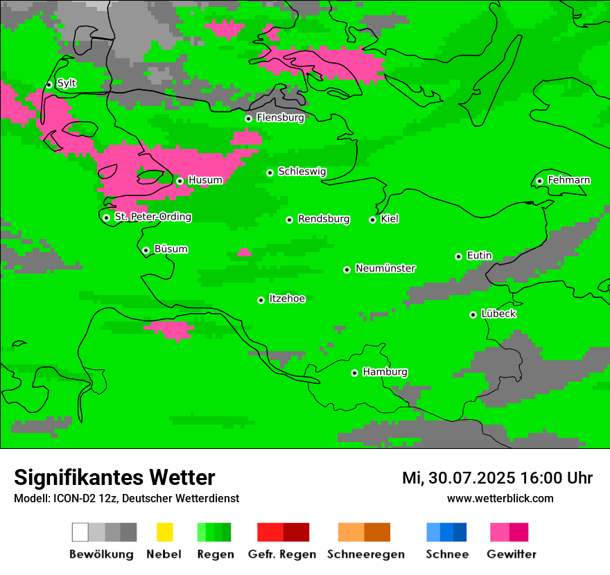 Modellkarten Signifikantes Wetter