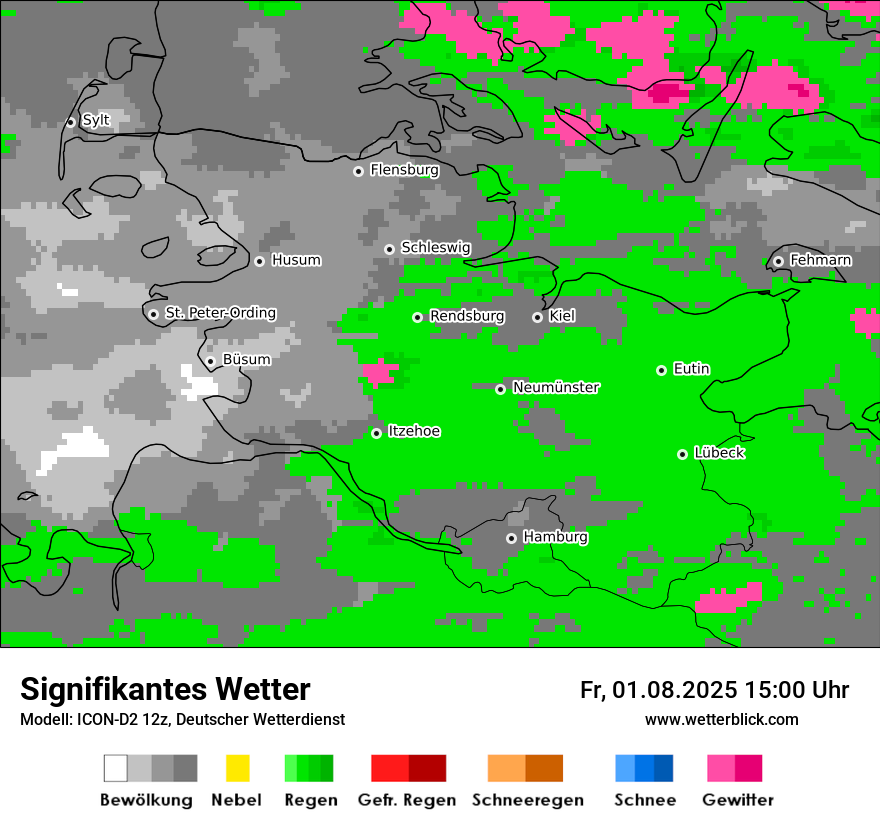 Modellkarten Signifikantes Wetter