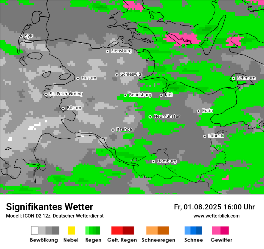 Modellkarten Signifikantes Wetter