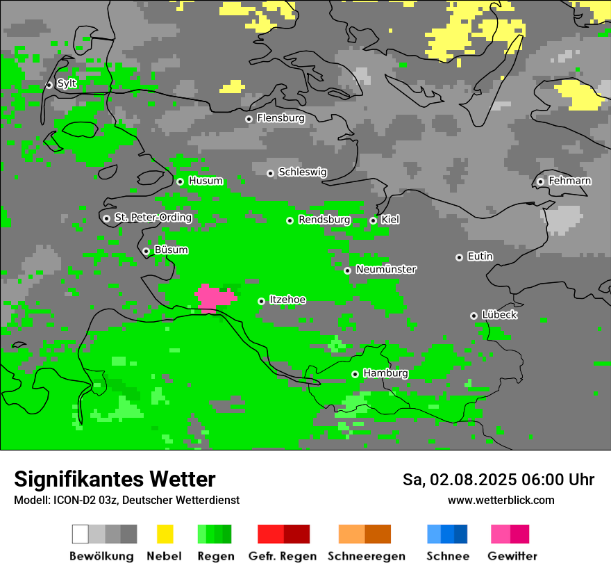 Modellkarten Signifikantes Wetter