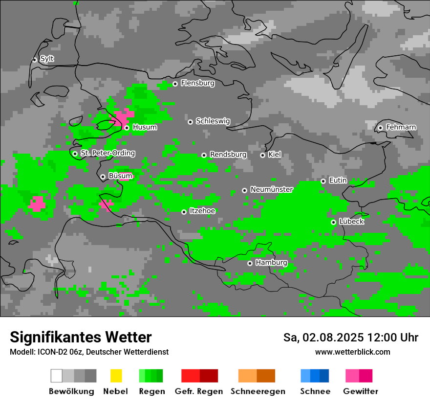 Modellkarten Signifikantes Wetter