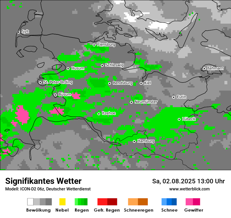 Modellkarten Signifikantes Wetter