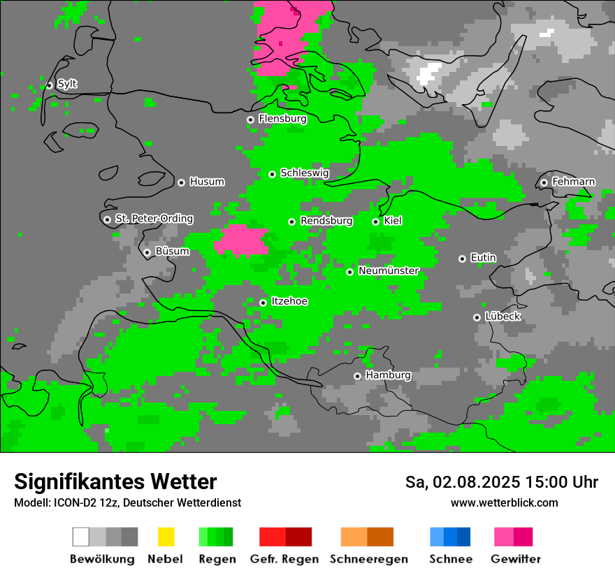 Modellkarten Signifikantes Wetter