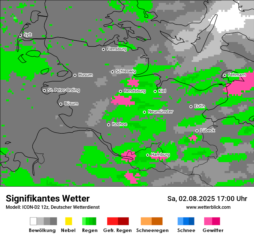 Modellkarten Signifikantes Wetter