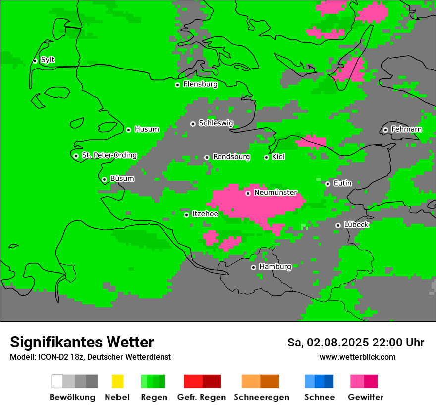 Modellkarten Signifikantes Wetter