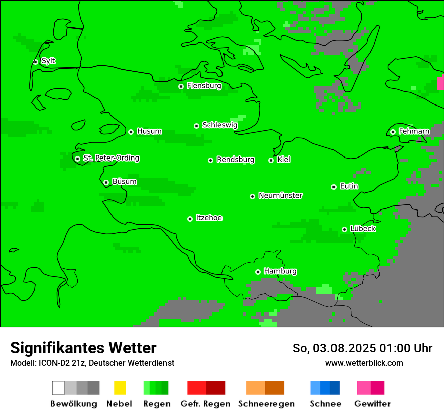 Modellkarten Signifikantes Wetter