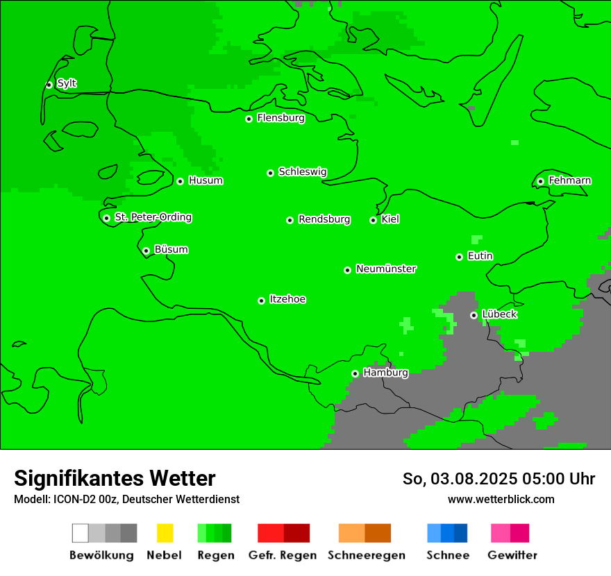 Modellkarten Signifikantes Wetter