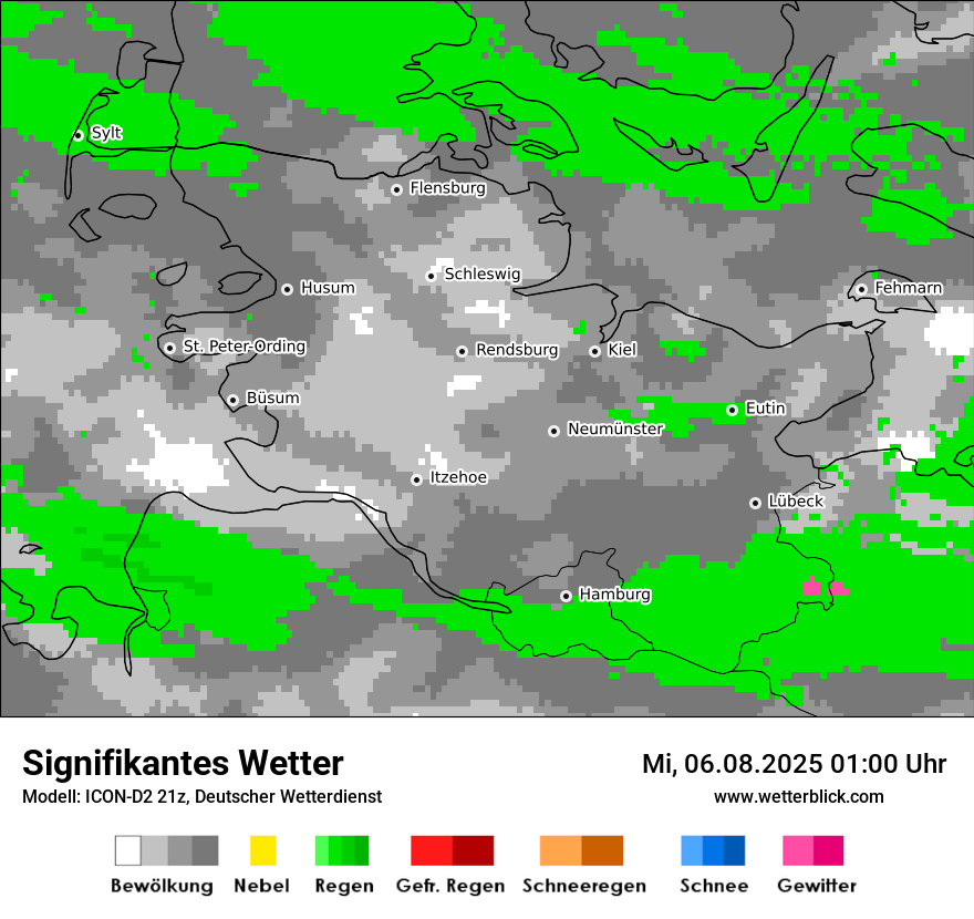 Modellkarten Signifikantes Wetter