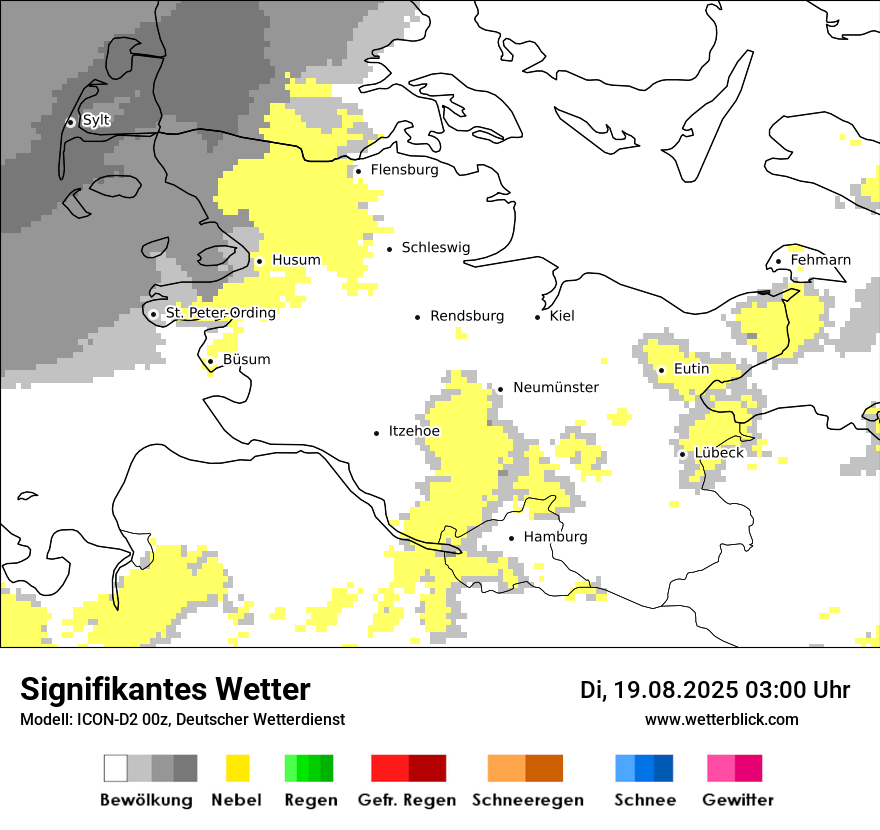 Modellkarten Signifikantes Wetter