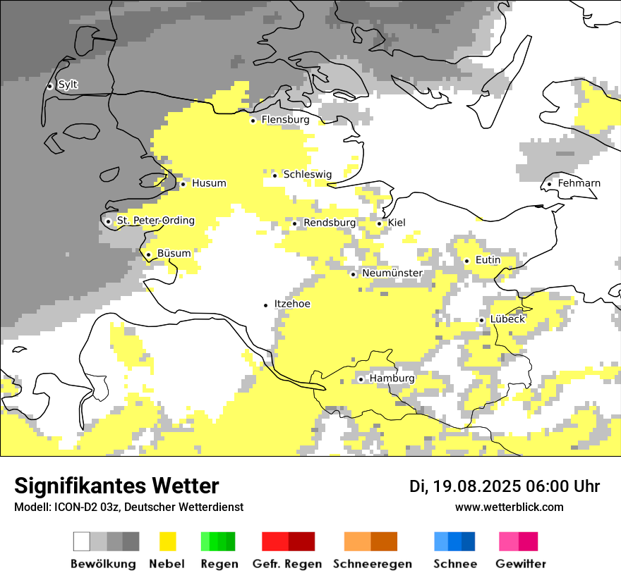 Modellkarten Signifikantes Wetter