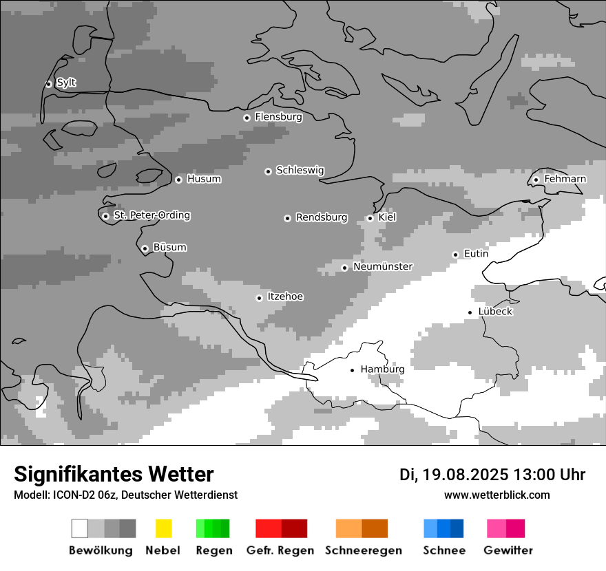 Modellkarten Signifikantes Wetter
