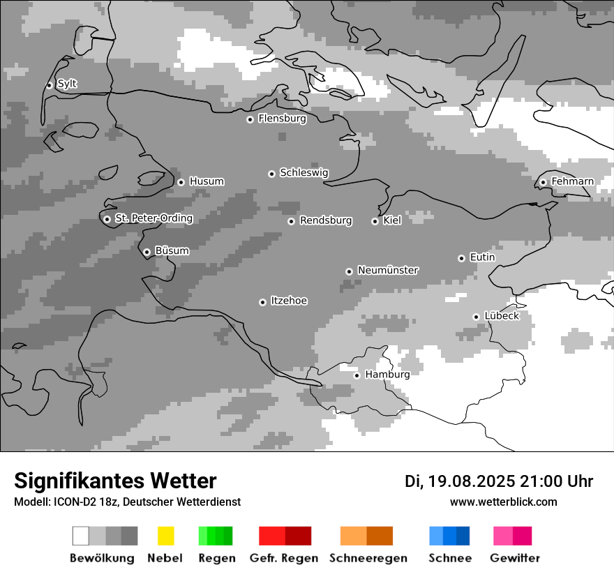 Modellkarten Signifikantes Wetter