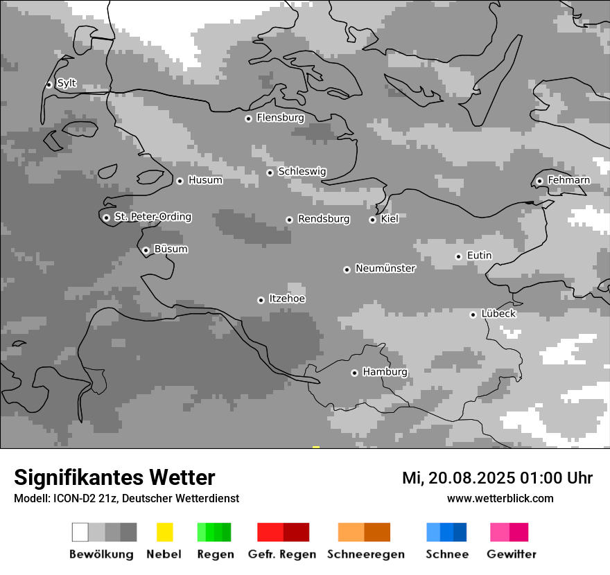 Modellkarten Signifikantes Wetter