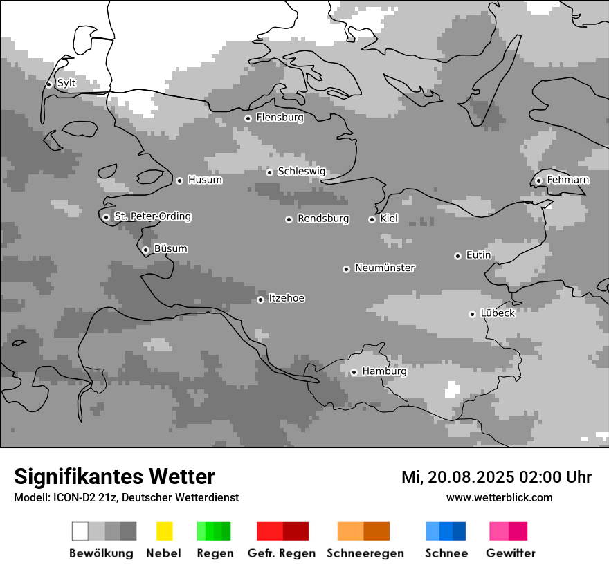 Modellkarten Signifikantes Wetter