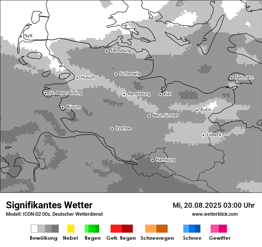 Modellkarten Signifikantes Wetter
