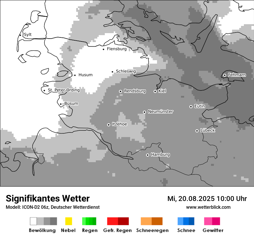 Modellkarten Signifikantes Wetter