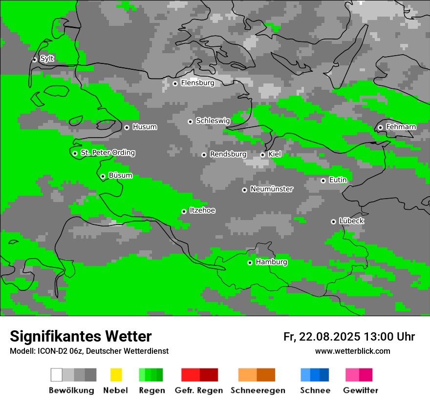 Modellkarten Signifikantes Wetter