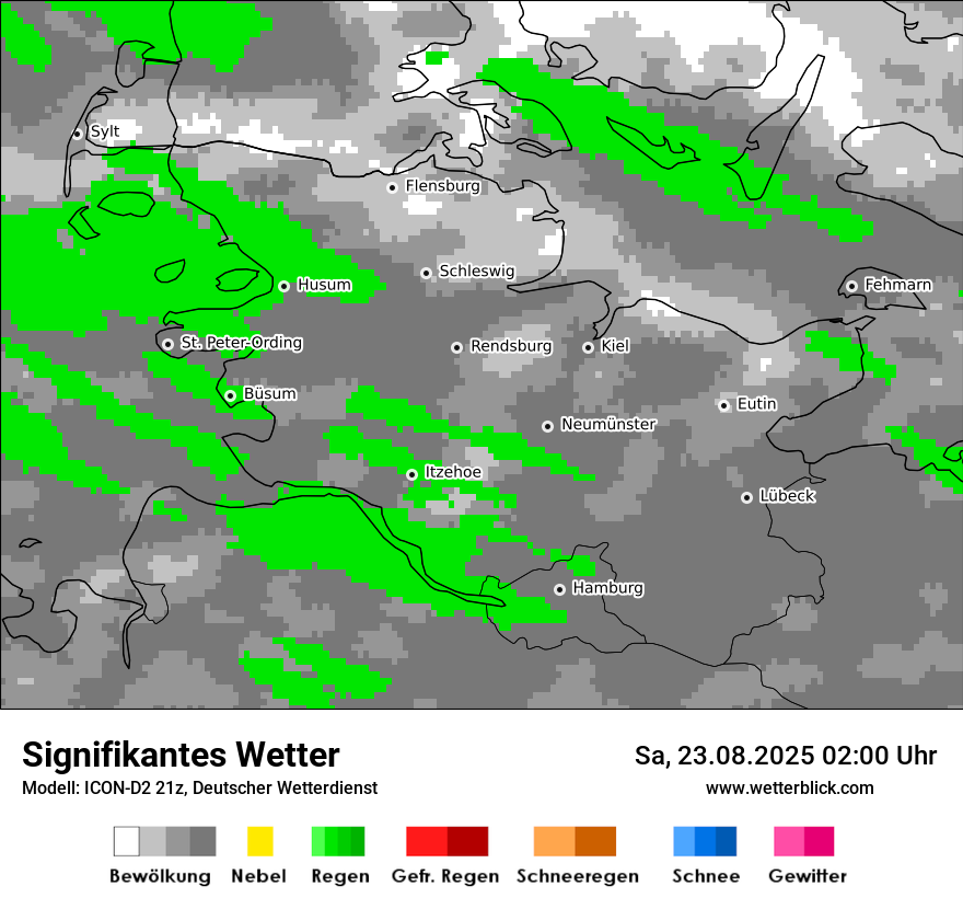 Modellkarten Signifikantes Wetter