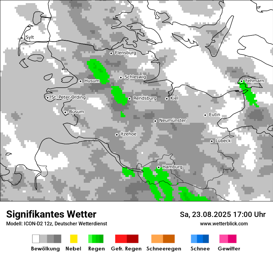 Modellkarten Signifikantes Wetter