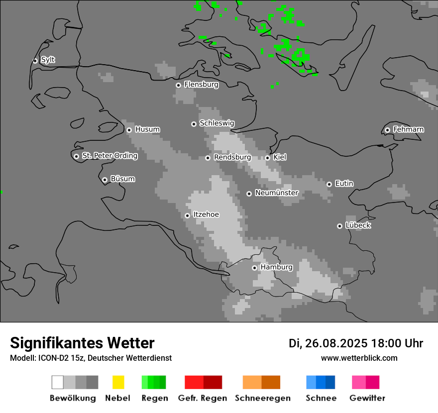 Modellkarten Signifikantes Wetter