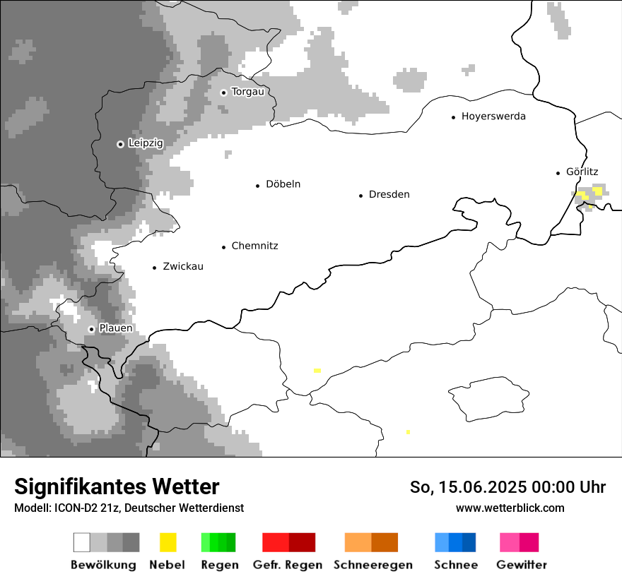 Modellkarten Signifikantes Wetter