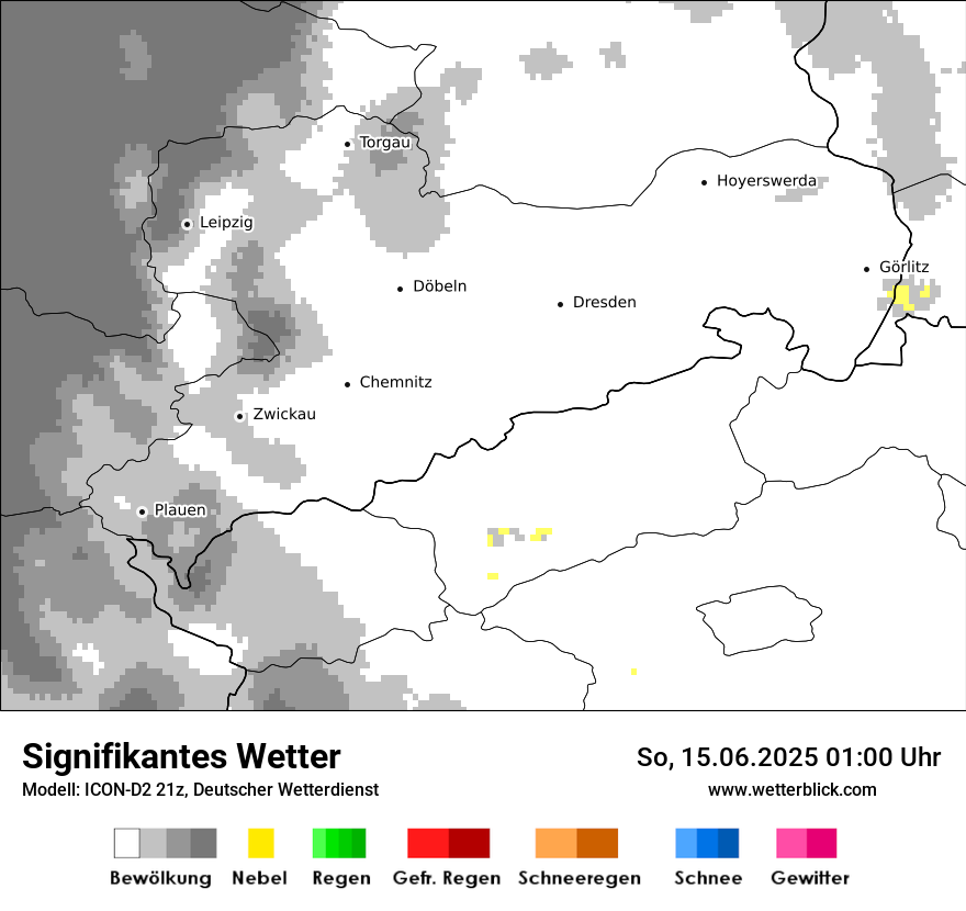 Modellkarten Signifikantes Wetter
