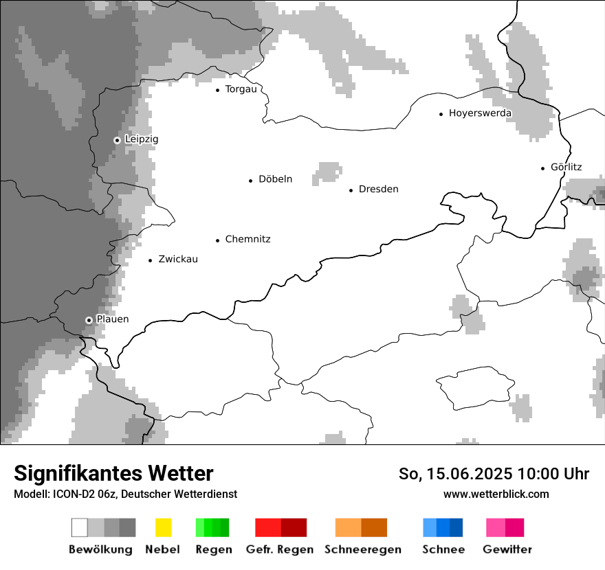 Modellkarten Signifikantes Wetter