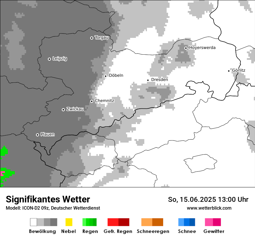 Modellkarten Signifikantes Wetter