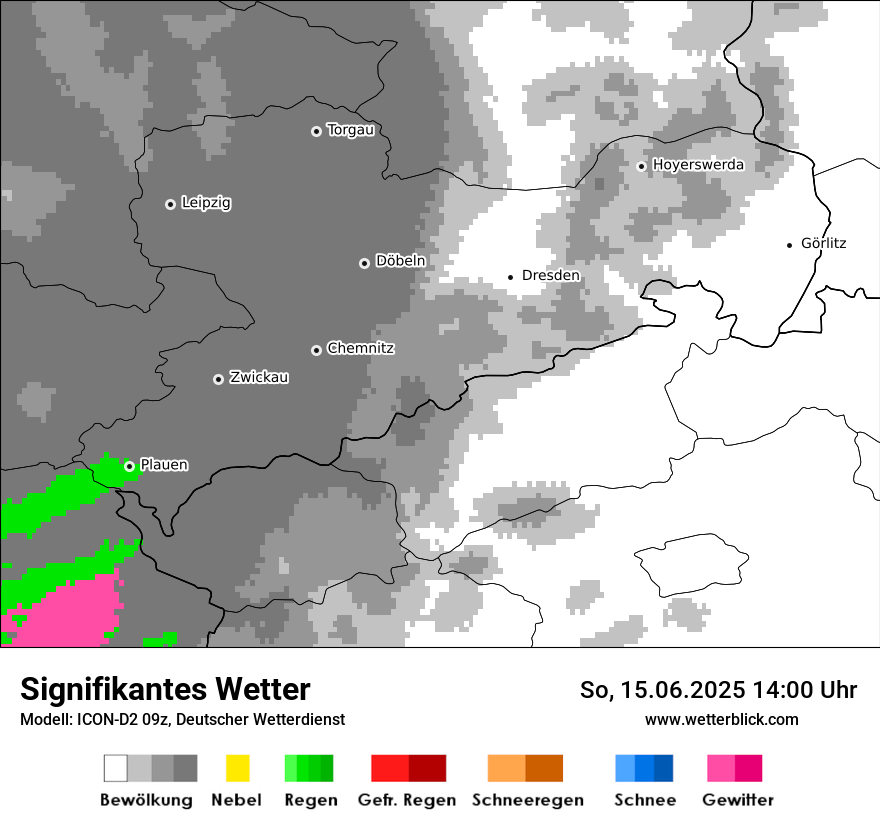 Modellkarten Signifikantes Wetter