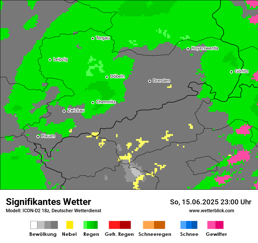 Modellkarten Signifikantes Wetter