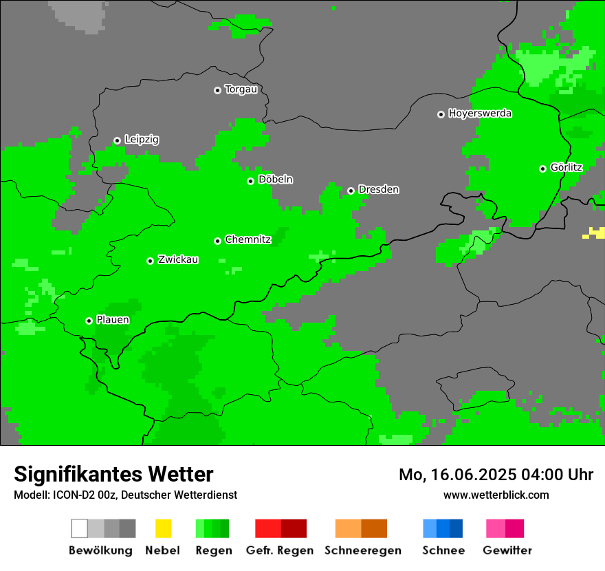 Modellkarten Signifikantes Wetter