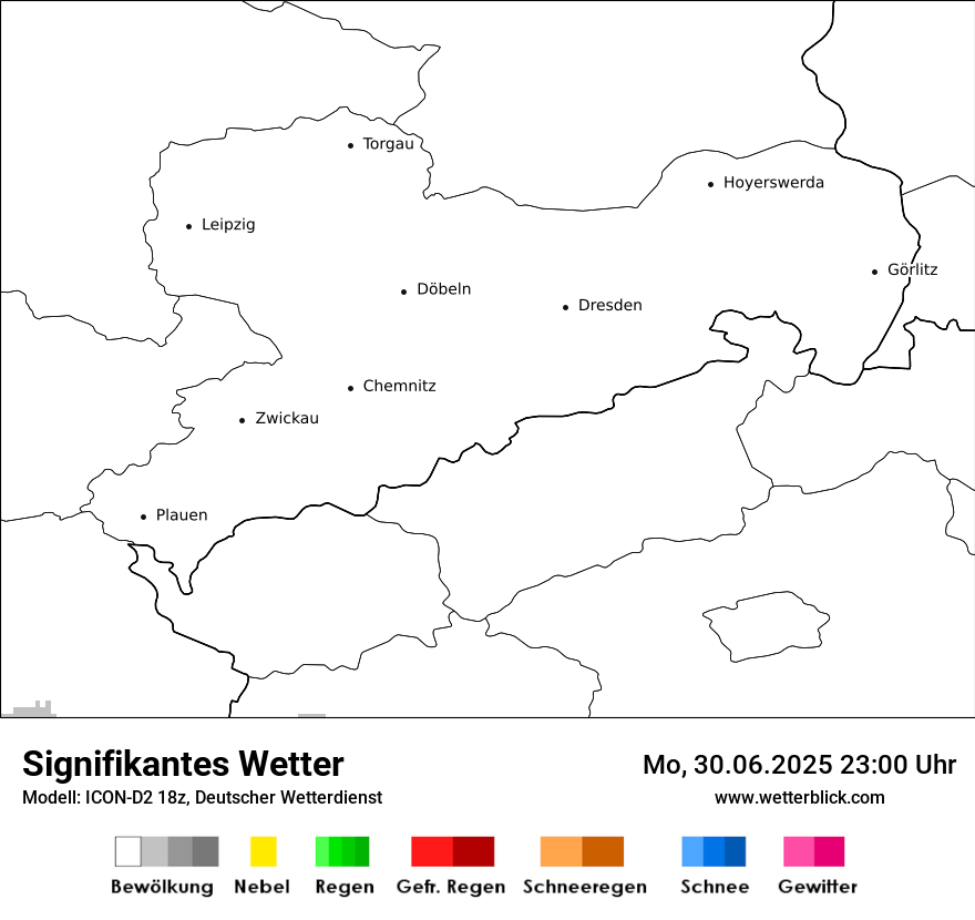 Modellkarten Signifikantes Wetter