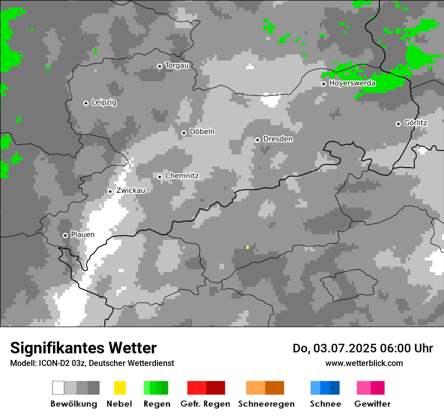 Modellkarten Signifikantes Wetter