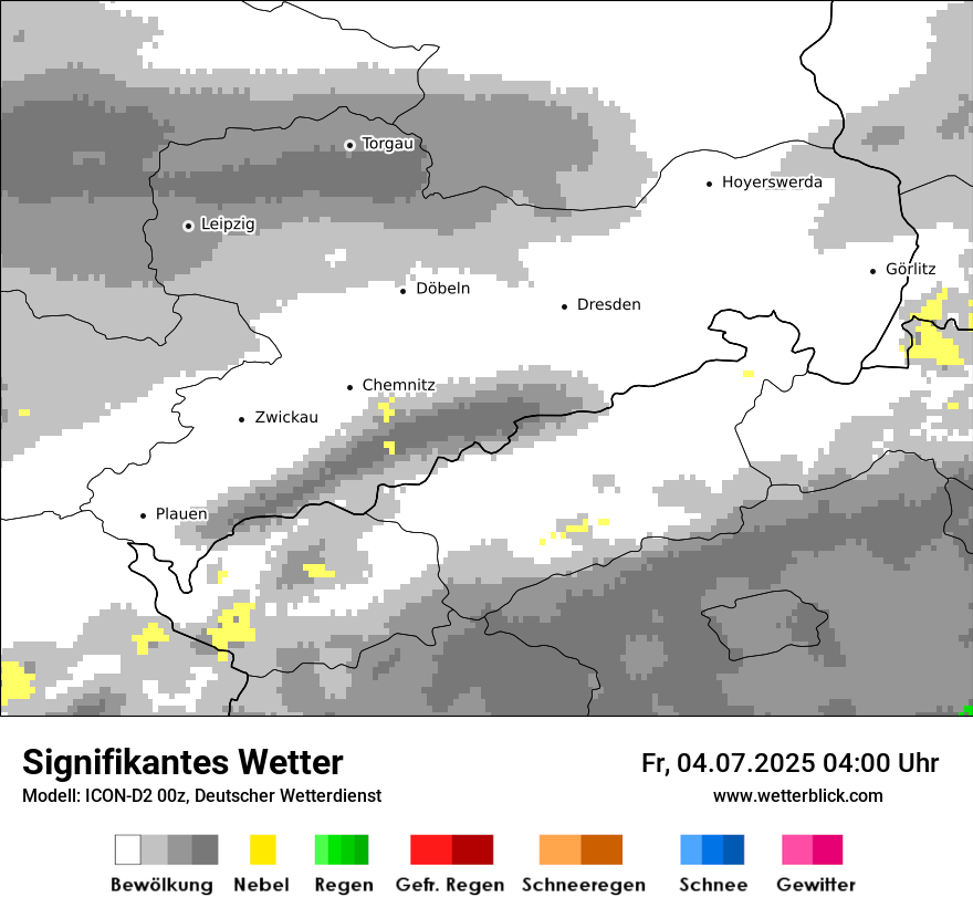Modellkarten Signifikantes Wetter