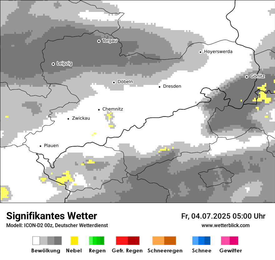 Modellkarten Signifikantes Wetter