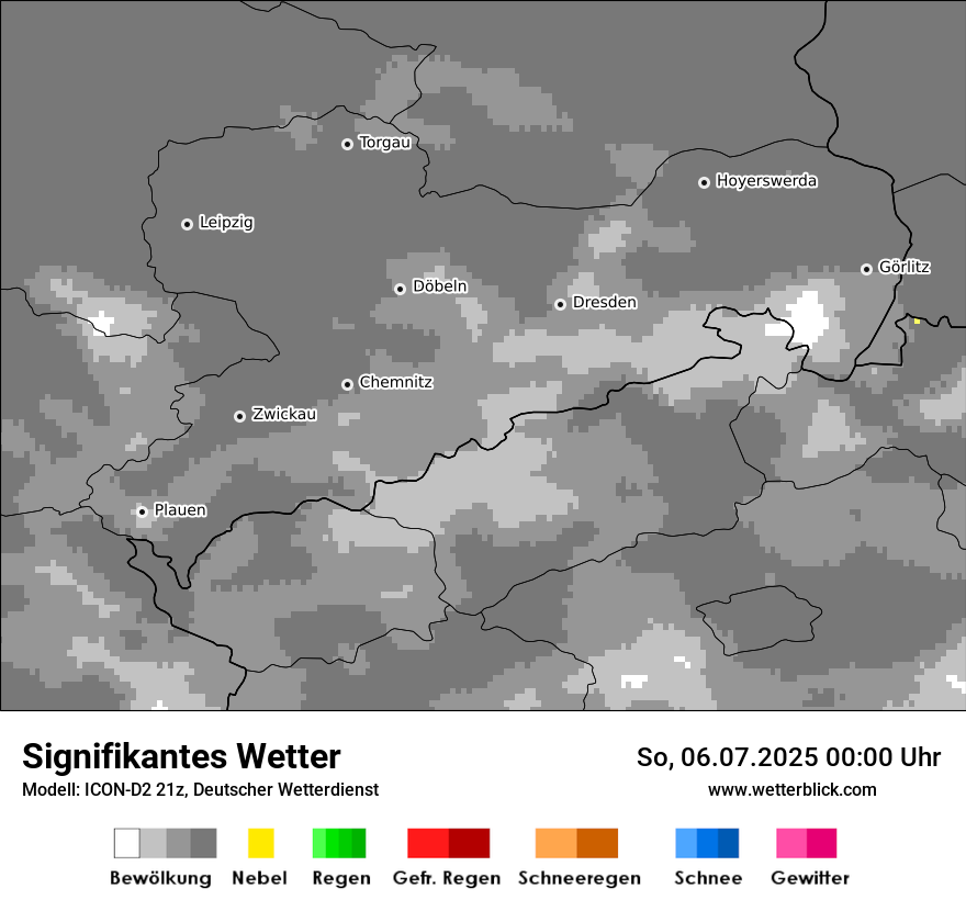 Modellkarten Signifikantes Wetter