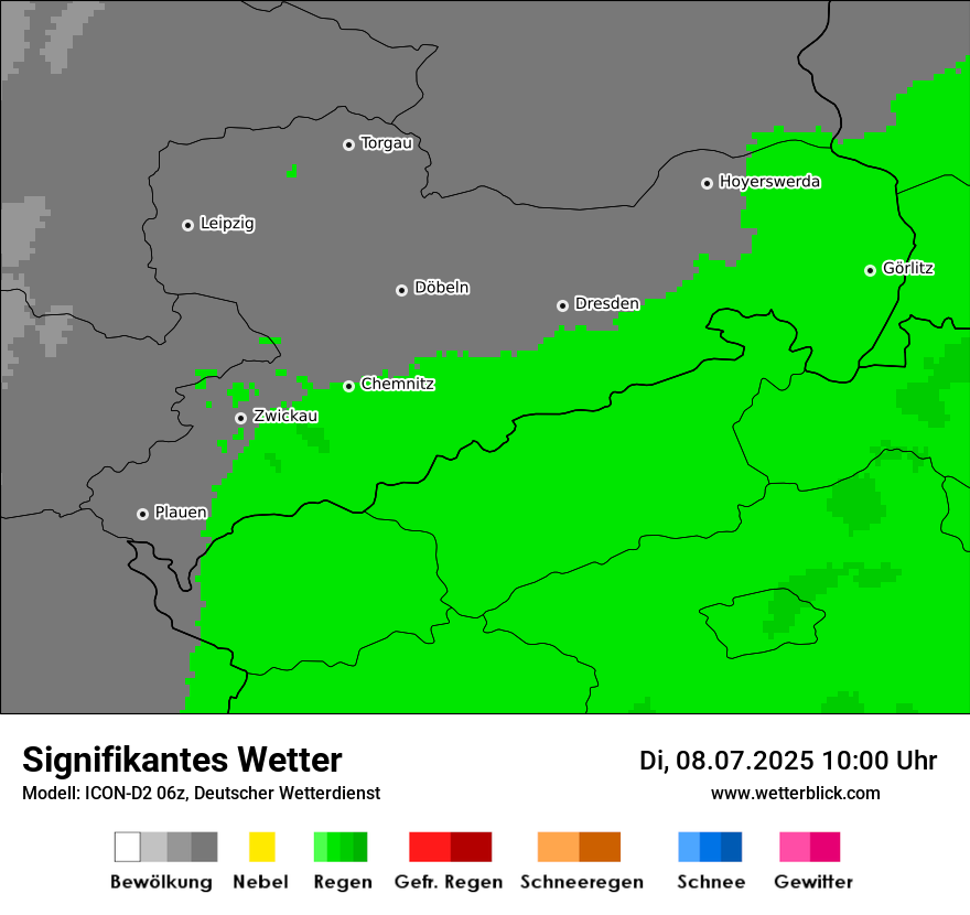 Modellkarten Signifikantes Wetter