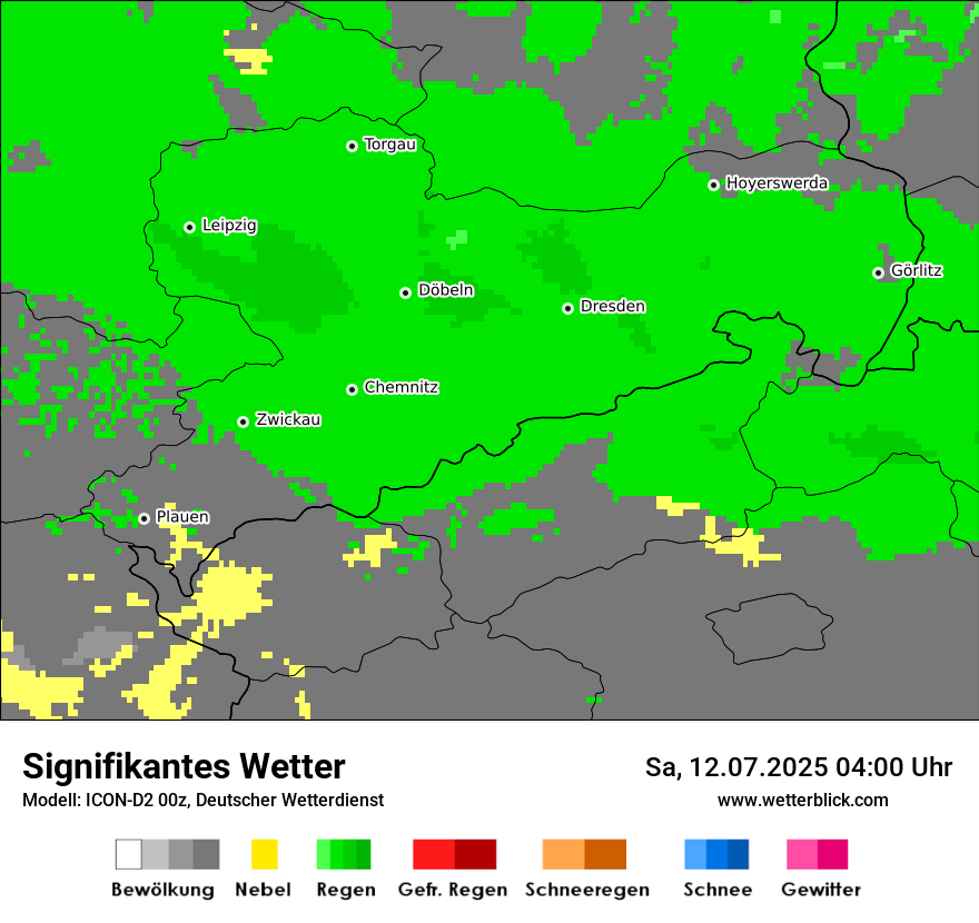 Modellkarten Signifikantes Wetter