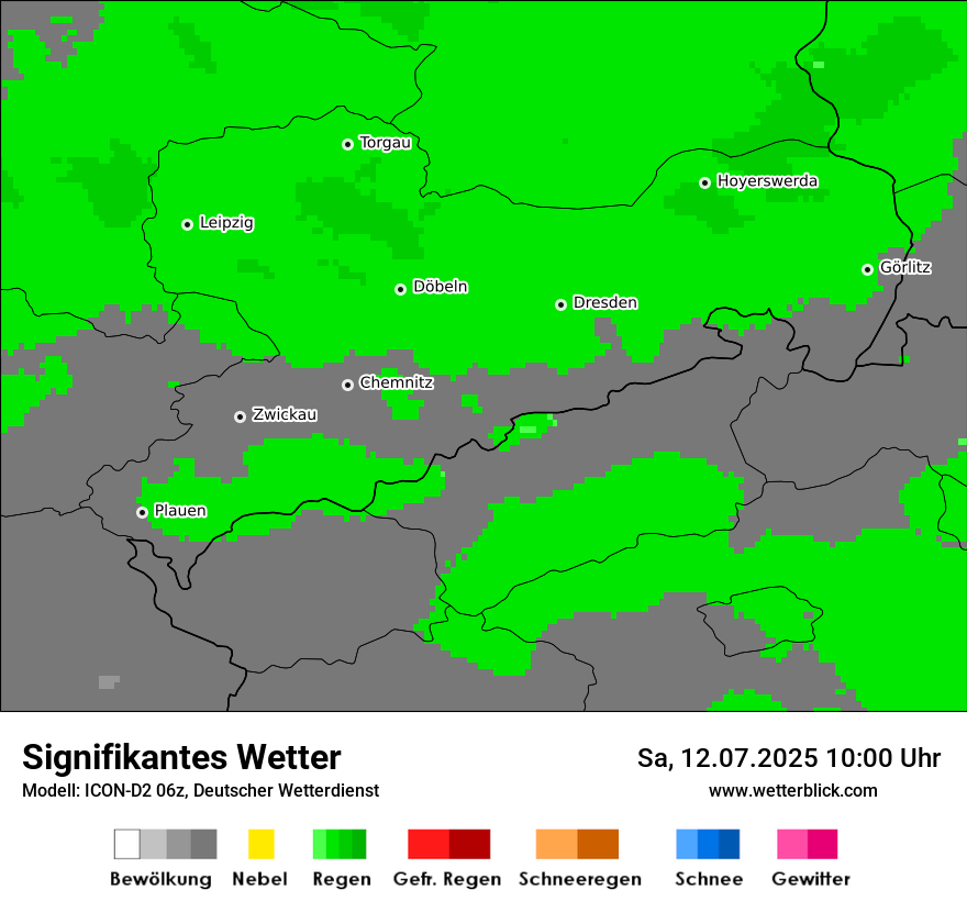 Modellkarten Signifikantes Wetter