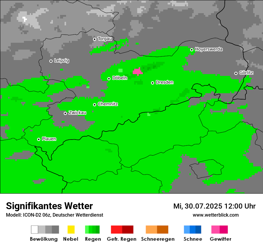 Modellkarten Signifikantes Wetter