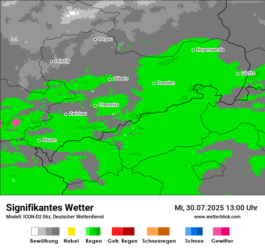 Modellkarten Signifikantes Wetter